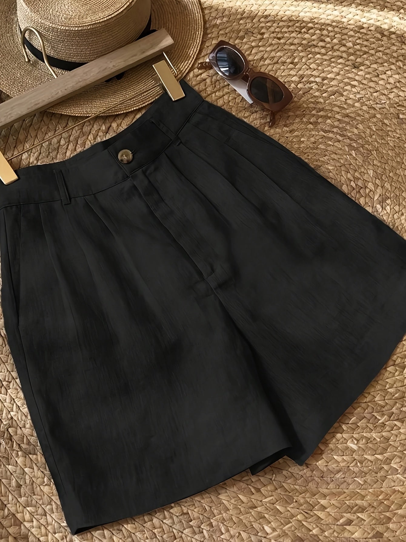 Damen Vintage Shorts im eleganten Sommerstil – Ideal für Freizeit & Urlaub