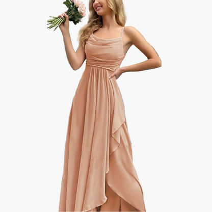 Elegantes Damen-Abendkleid Maxilänge – Stilvolles Fit & Flare Design für festliche Anlässe