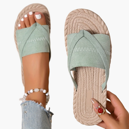 Damen Slipper mit Kreuzriemen – Modische Freizeitschuhe für Sommer & Alltag