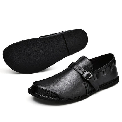 Herren Slip-On Loafer mit Schnalle – Eleganter und bequemer Freizeitschuh