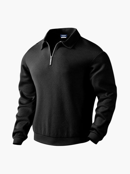 Herren Halbzip Pullover mit Kragen – Stilvoller Freizeit- & Business-Sweater
