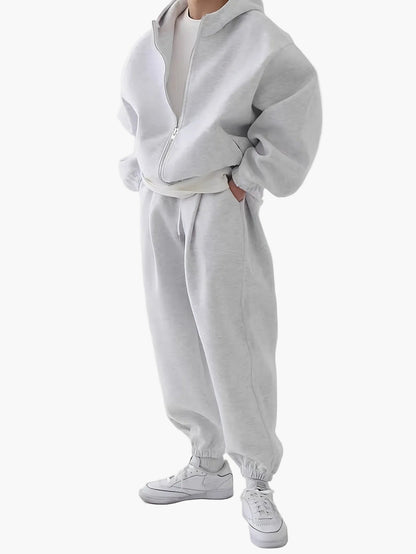 Herren Oversize Sportanzug mit Kapuze – Bequemer Trainingsanzug für Freizeit & Fitness