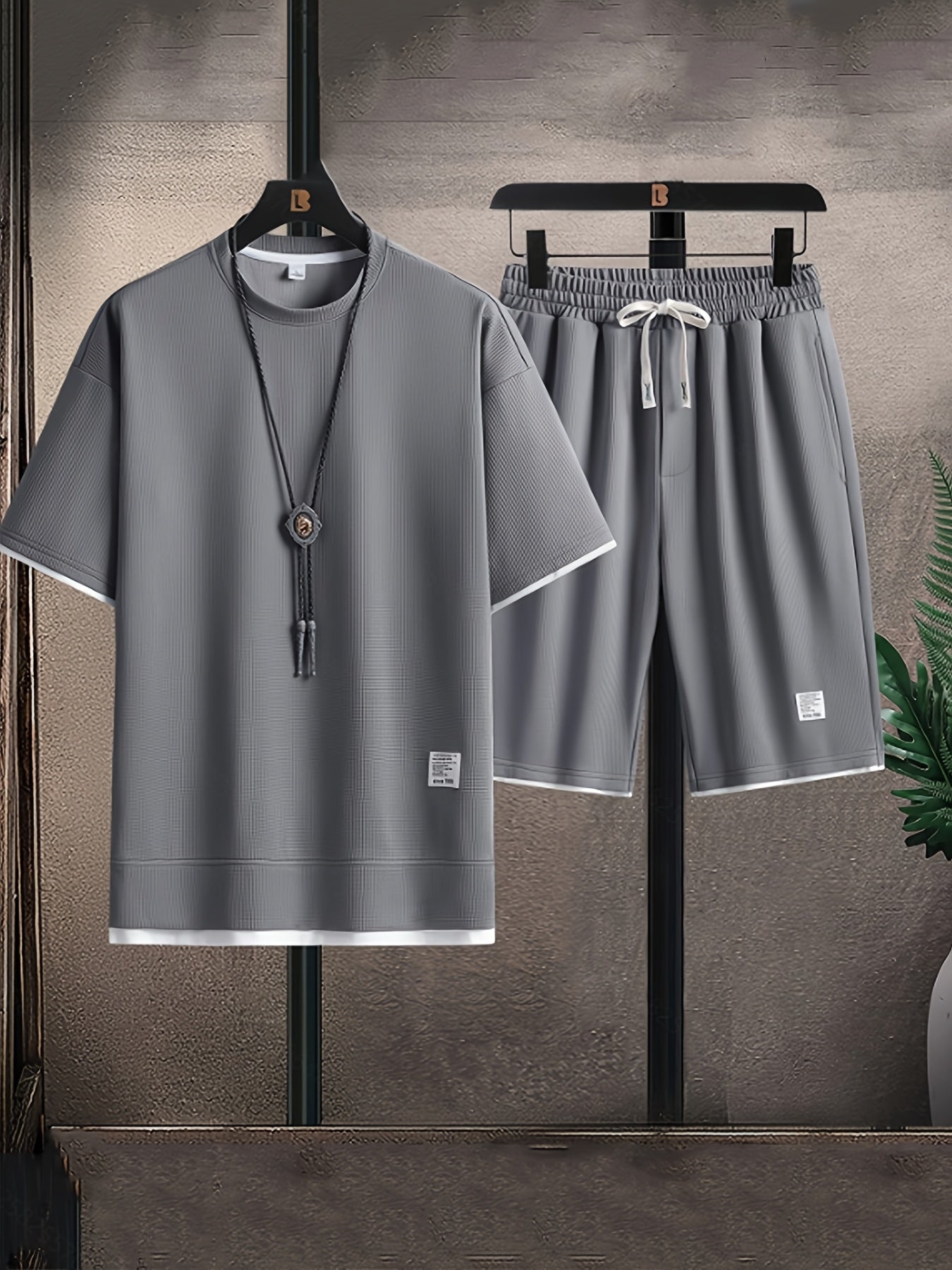 Herren Freizeit Set – Modernes T-Shirt und Shorts für Alltag & Sport