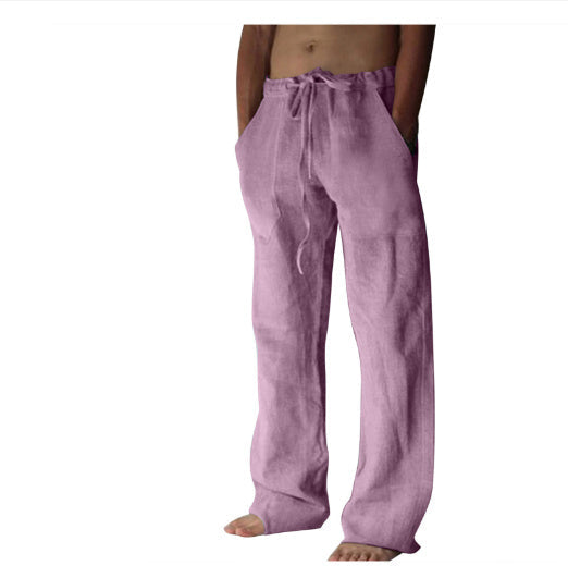 Herren Locker-Fallende Freizeithose mit Kordelzug – Ideal für Alltag & Entspannung