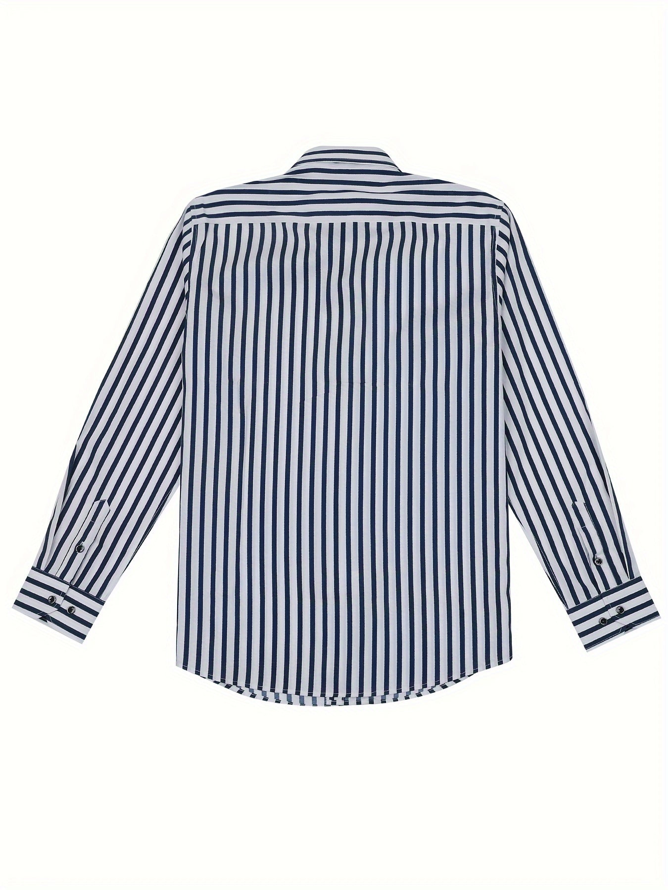 Herren Business-Freizeithemd mit modischen Streifen – Slim Fit, ideal für Büro und Alltag