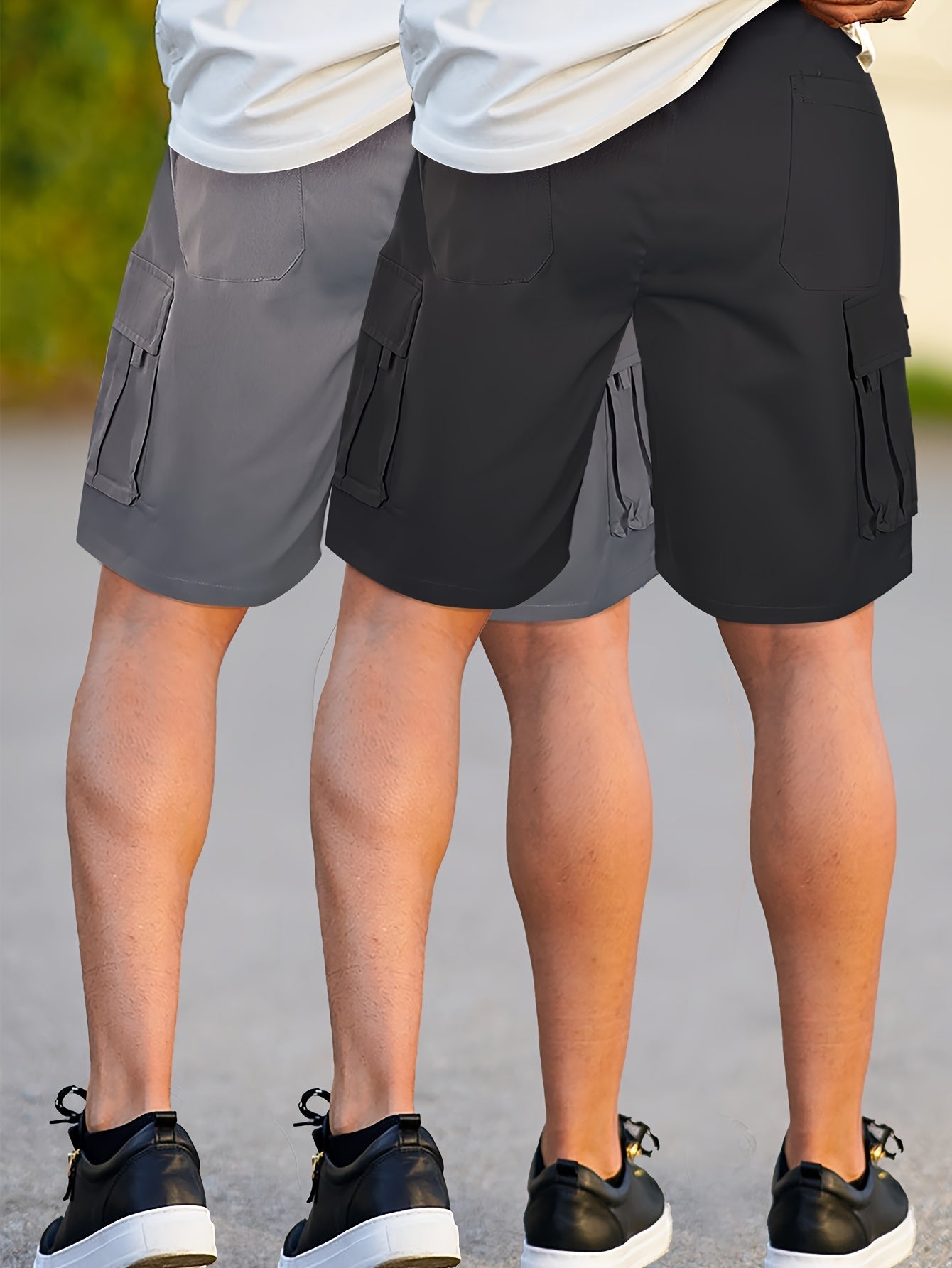 Herren 2er-Pack Cargo Shorts – Lässige Outdoor-Bermuda mit Taschen für Freizeit & Sport