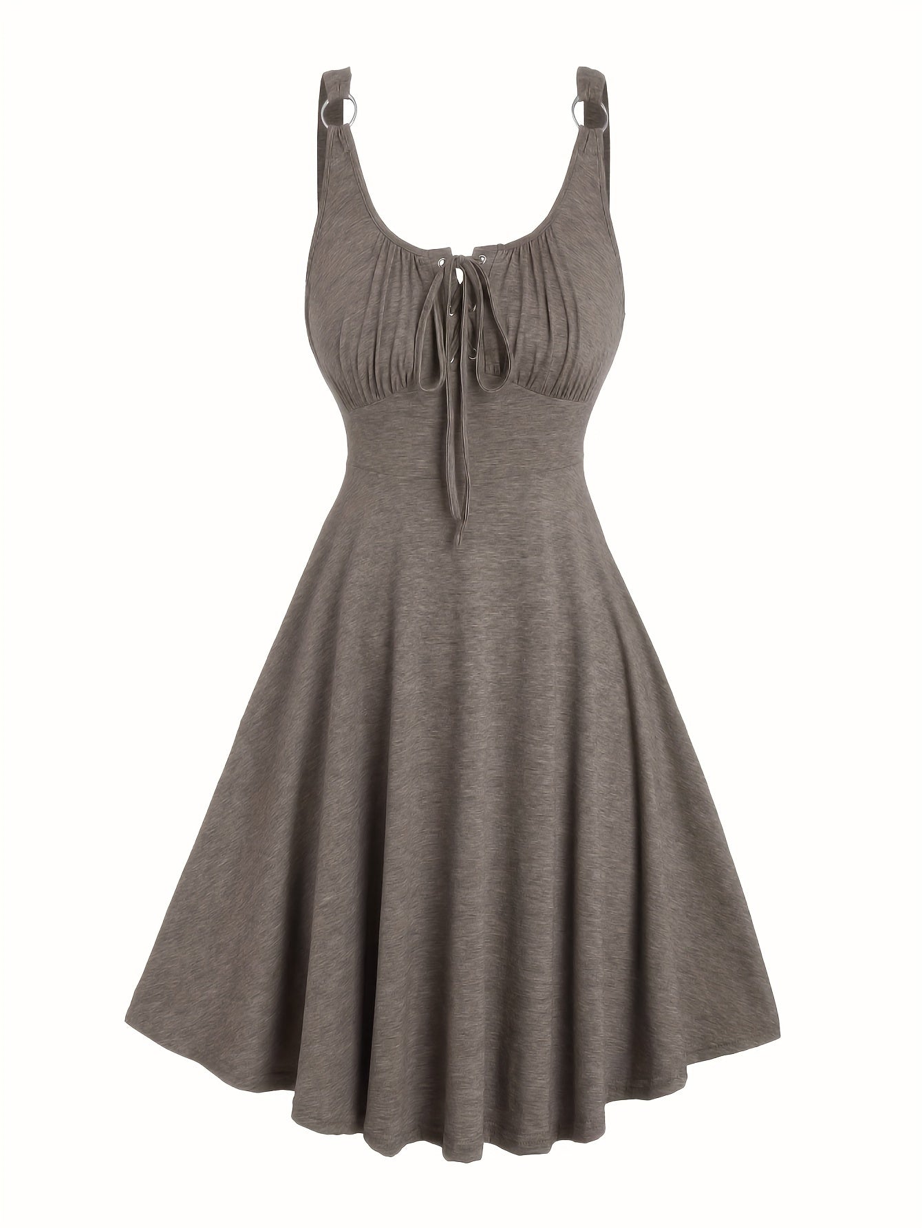 Damen Skaterkleid mit Schnürung – Freizeitkleid für Alltag und Urlaub