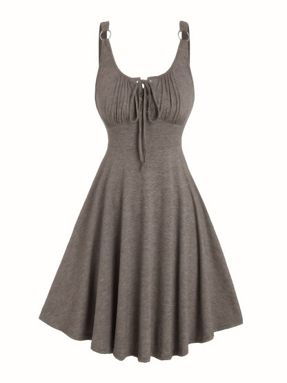 Damen Skaterkleid mit Schnürung – Freizeitkleid für Alltag und Urlaub