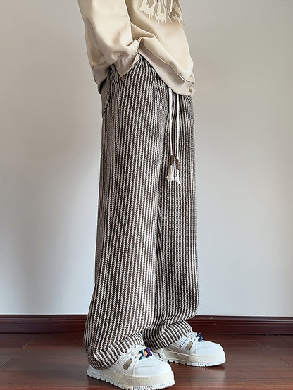 Herren Strickhose im angesagten Streetstyle, gerade geschnitten, lässig für Alltag & Freizeit