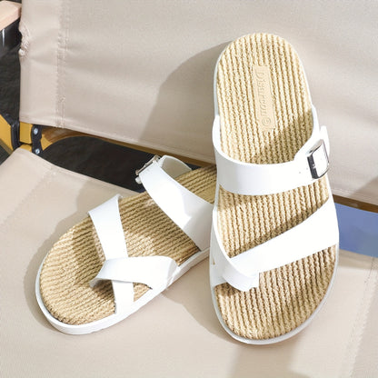 Herren Sandalen mit Zehenschlaufe und breiten Riemen – Bequeme Freizeitschuhe für Alltag, Strand & Urlaub