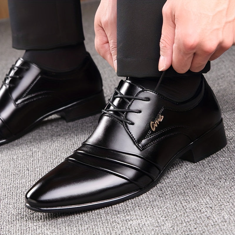 Herren Business Schnürschuhe Elegant – Klassische Anzugschuhe für Büro & Feierlichkeiten