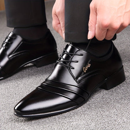 Herren Business Schnürschuhe Elegant – Klassische Anzugschuhe für Büro & Feierlichkeiten