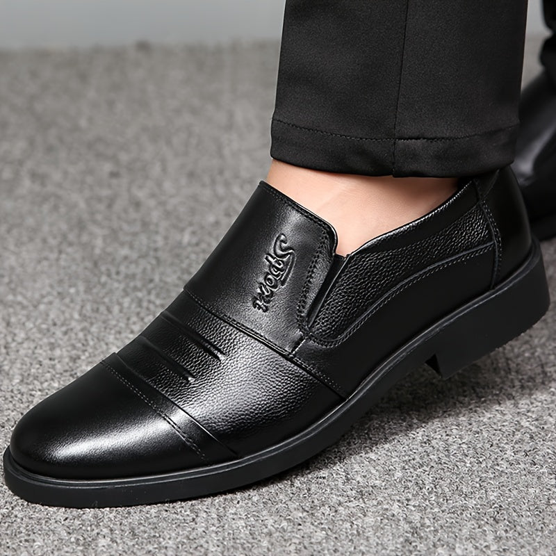 Herren Slipper gefüttert warm Schwarz / Braun