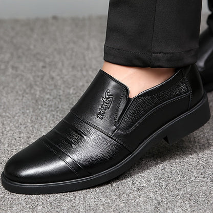 Herren Slipper gefüttert warm Schwarz / Braun