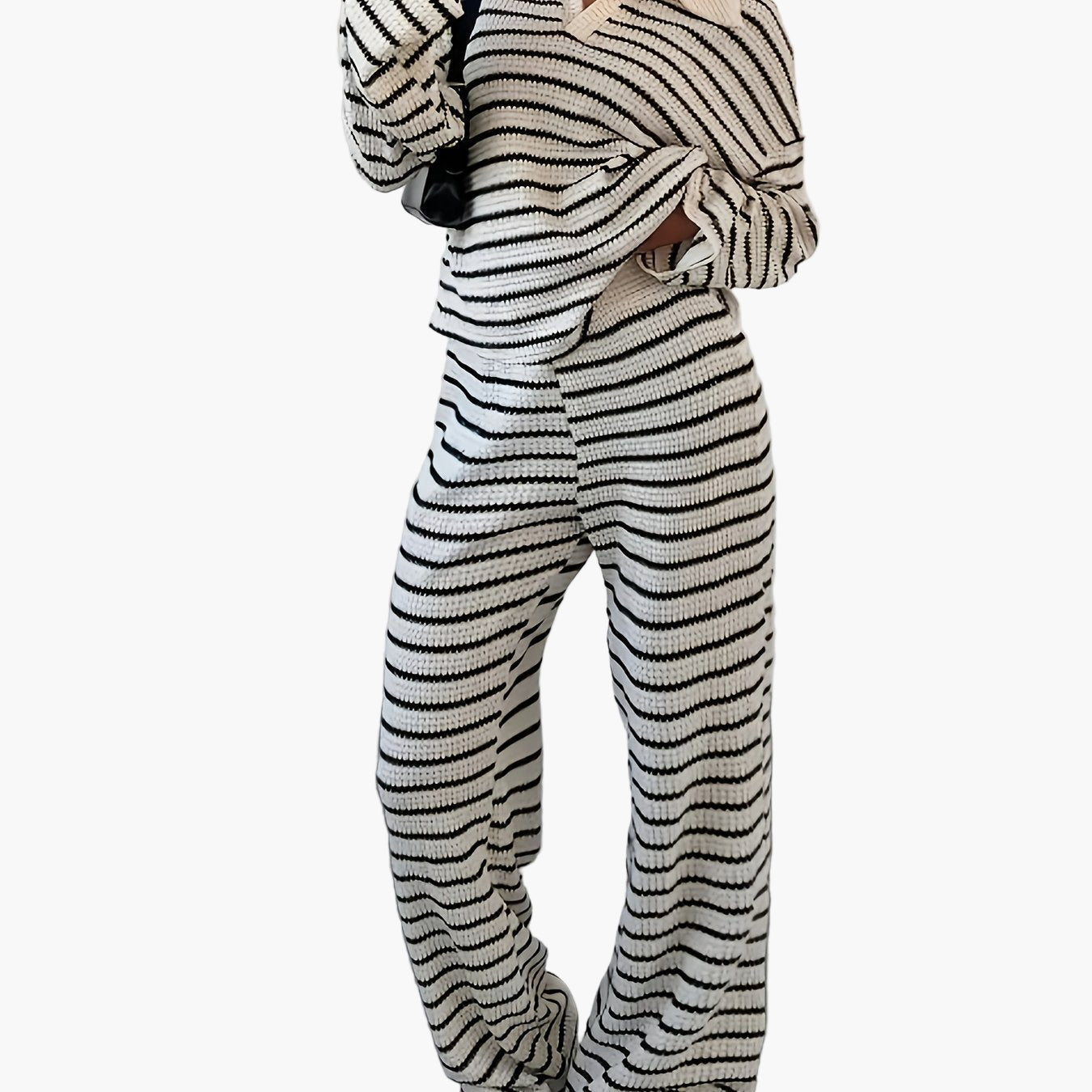 Damen Strick Zweiteiler Set – Eleganter Loungewear Look für Herbst & Winter