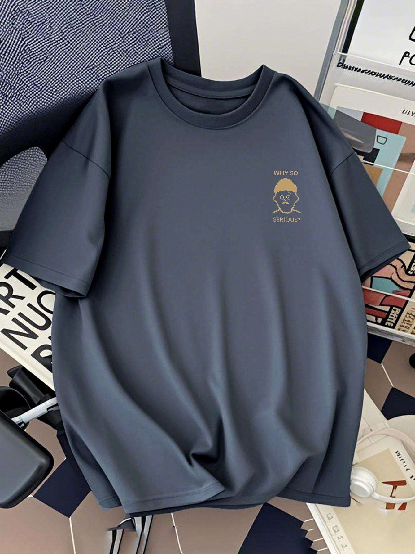 Herren T-Shirt mit Grafikdruck und Spruch – Lockerer Urban Style für Freizeit & Streetwear