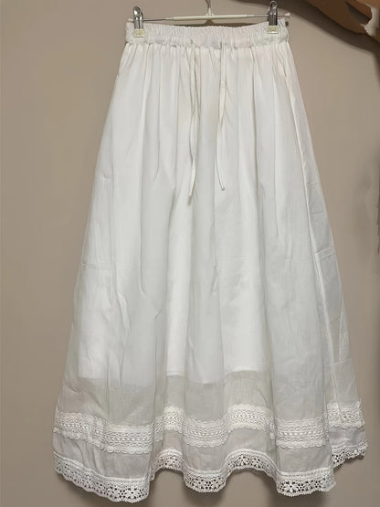 Damen Vintage Petticoat Unterrock mit Spitze – Eleganter Retro-Look für Kleider und Röcke