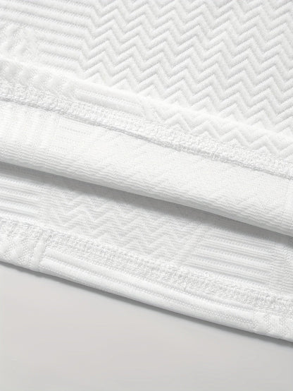 Herren Struktur Henley Shirt – Stilvolles Gewebtes Poloshirt für Freizeit und Business