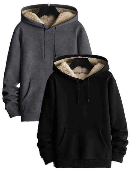 Unisex Kapuzenpullover gefüttert mit Kängurutasche – Verschiedene Farben
