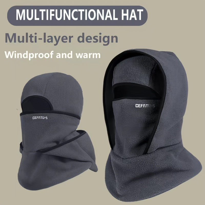 Sturmhaube Kapuzen-Balaclava aus Fleece Winddicht Warm für Wintersport