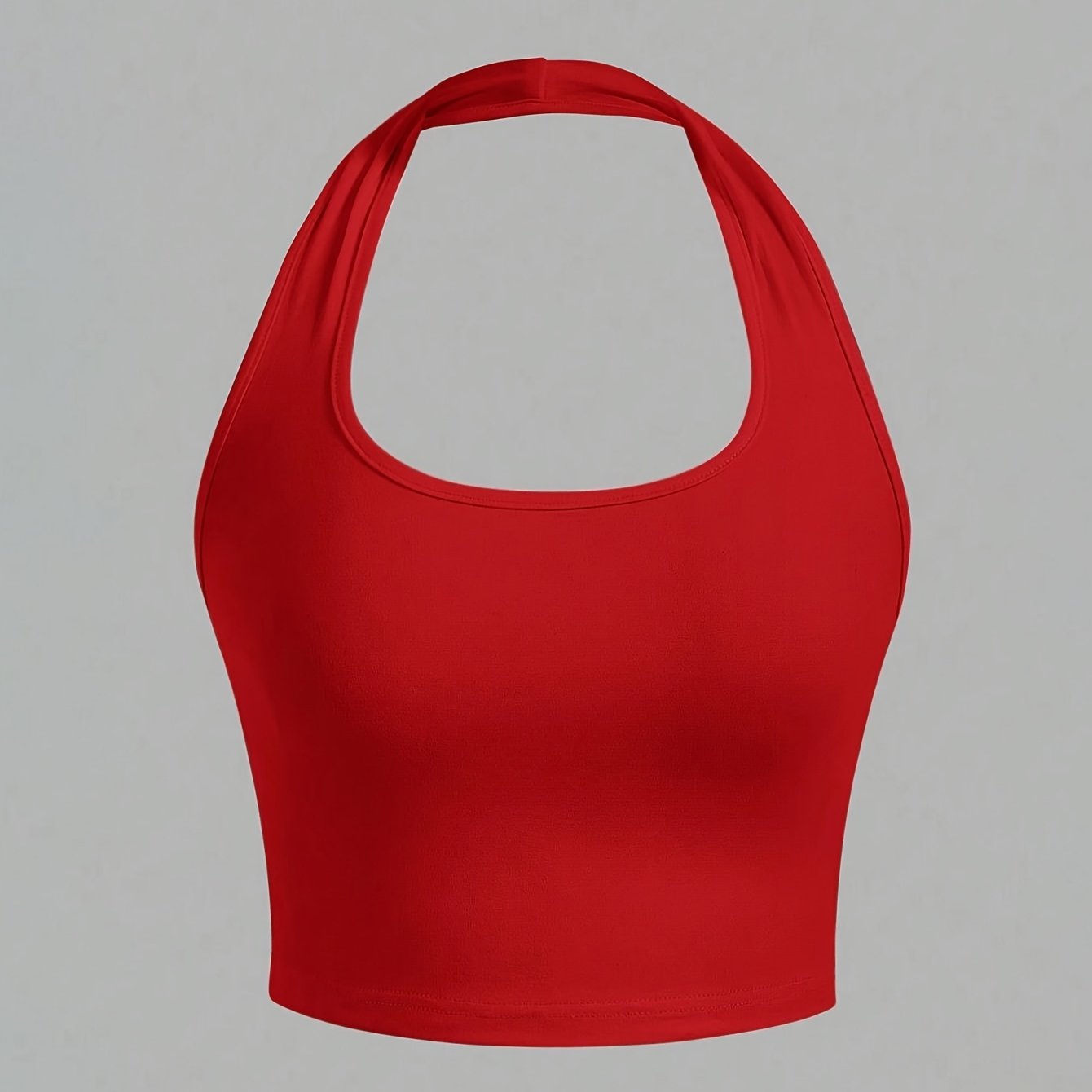 Damen Halter Neck Backless Crop Top – Modisches Sommer Basic für Freizeit & Streetwear