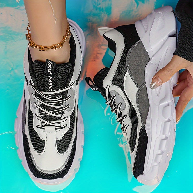 Damen Chunky Sneaker im Trendy Sport-Style für Freizeit & Alltag