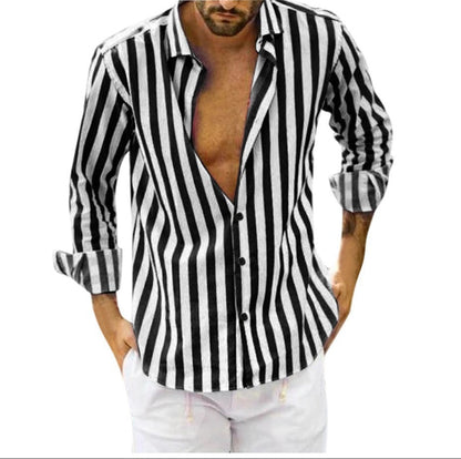 Herren Freizeithemd mit Streifen – Lässiger Look für Urlaub & Alltag