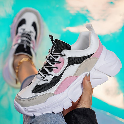 Damen Chunky Sneaker im Trendy Sport-Style für Freizeit & Alltag