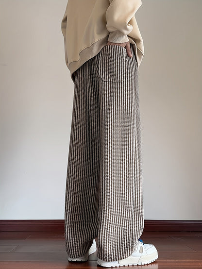 Herren Strickhose im angesagten Streetstyle, gerade geschnitten, lässig für Alltag & Freizeit