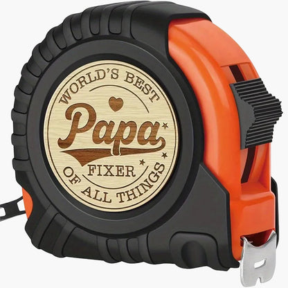 Vatergeschenk Maßband – Vintage Stil, Papa "Bester Alleskönner" – Vatertag Werkzeug für Männer