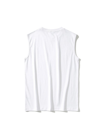 Herren Basic Muskelshirt Ärmellos Sport Freizeit Tanktop