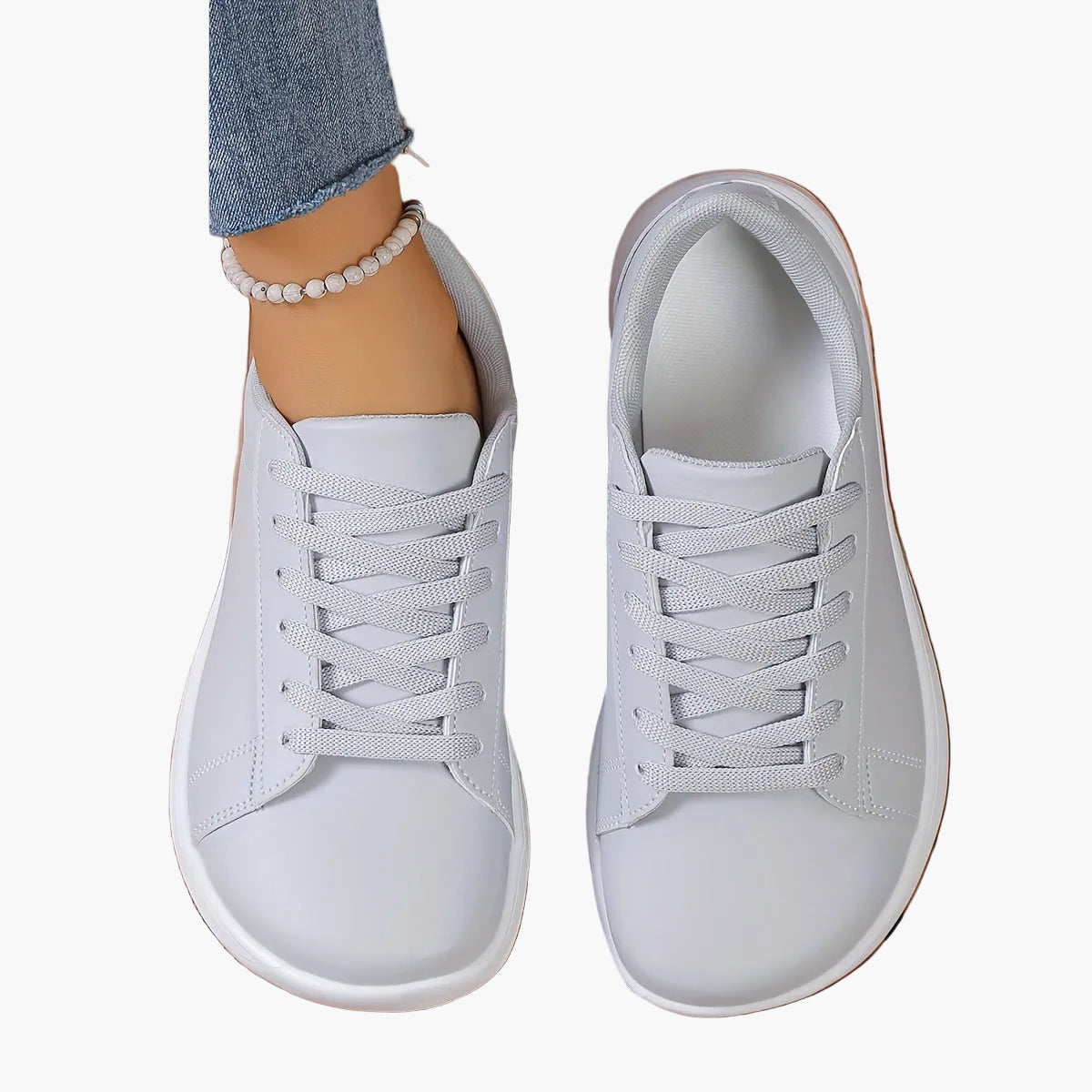 Damen Sneaker – Modische Freizeitschuhe mit Schnürung für Alltag und Freizeit