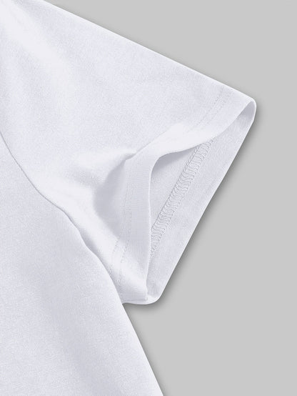 Damen T-Shirt mit abstraktem Grafikdruck – Lockeres, modisches Freizeitshirt