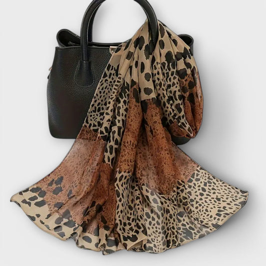 Damen Leopardenmuster Schal mit Animal-Print