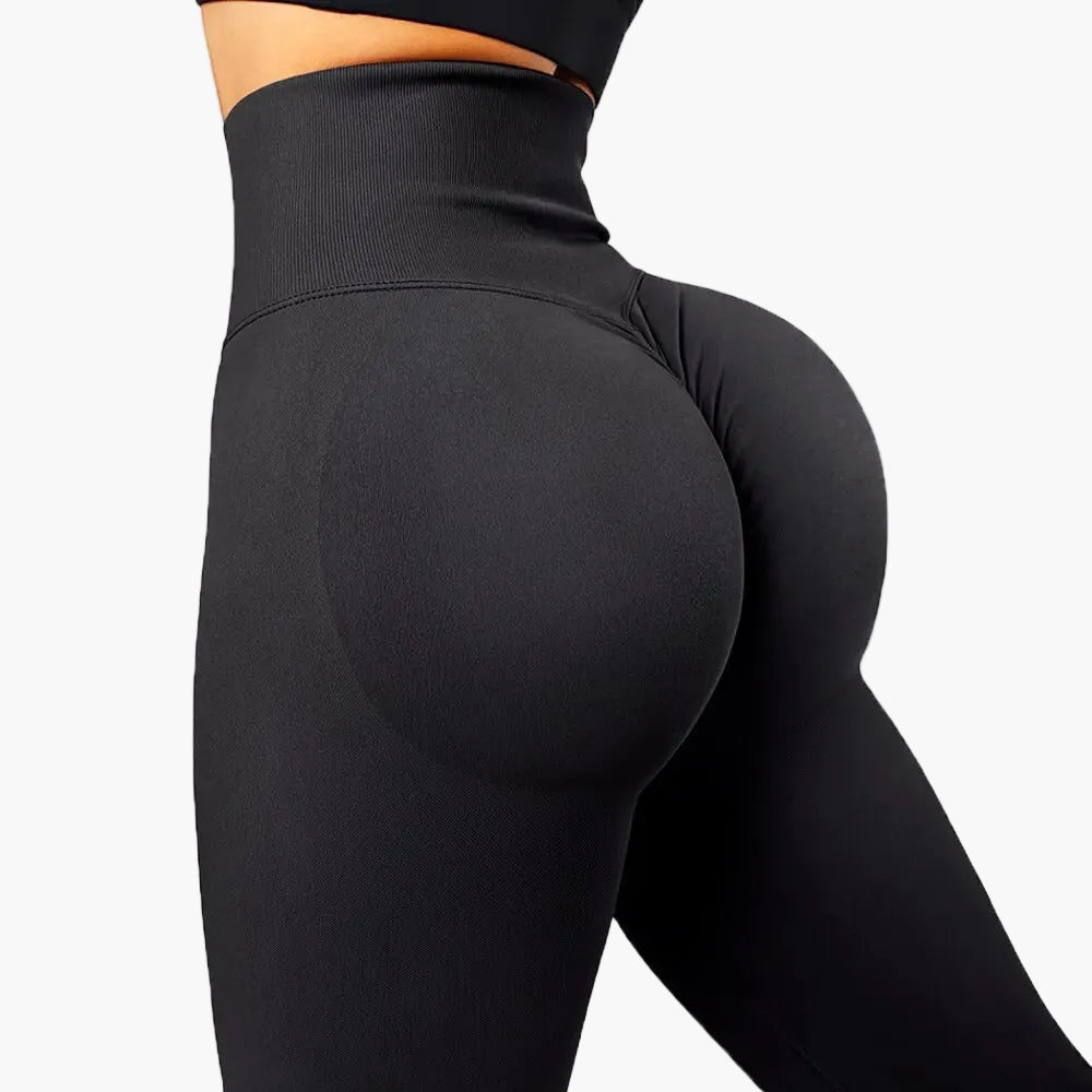 Damen Seamless Sport Leggings mit Push-Up-Effekt – High Waist, Figurformend, Perfekt für Fitness & Alltag