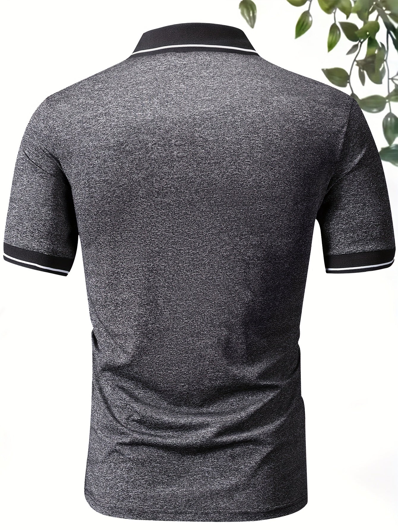 Herren Poloshirt Casual Modern mit Kontrastkragen und Knopfleiste – Stilvolles Freizeitshirt für Alltag und Sport