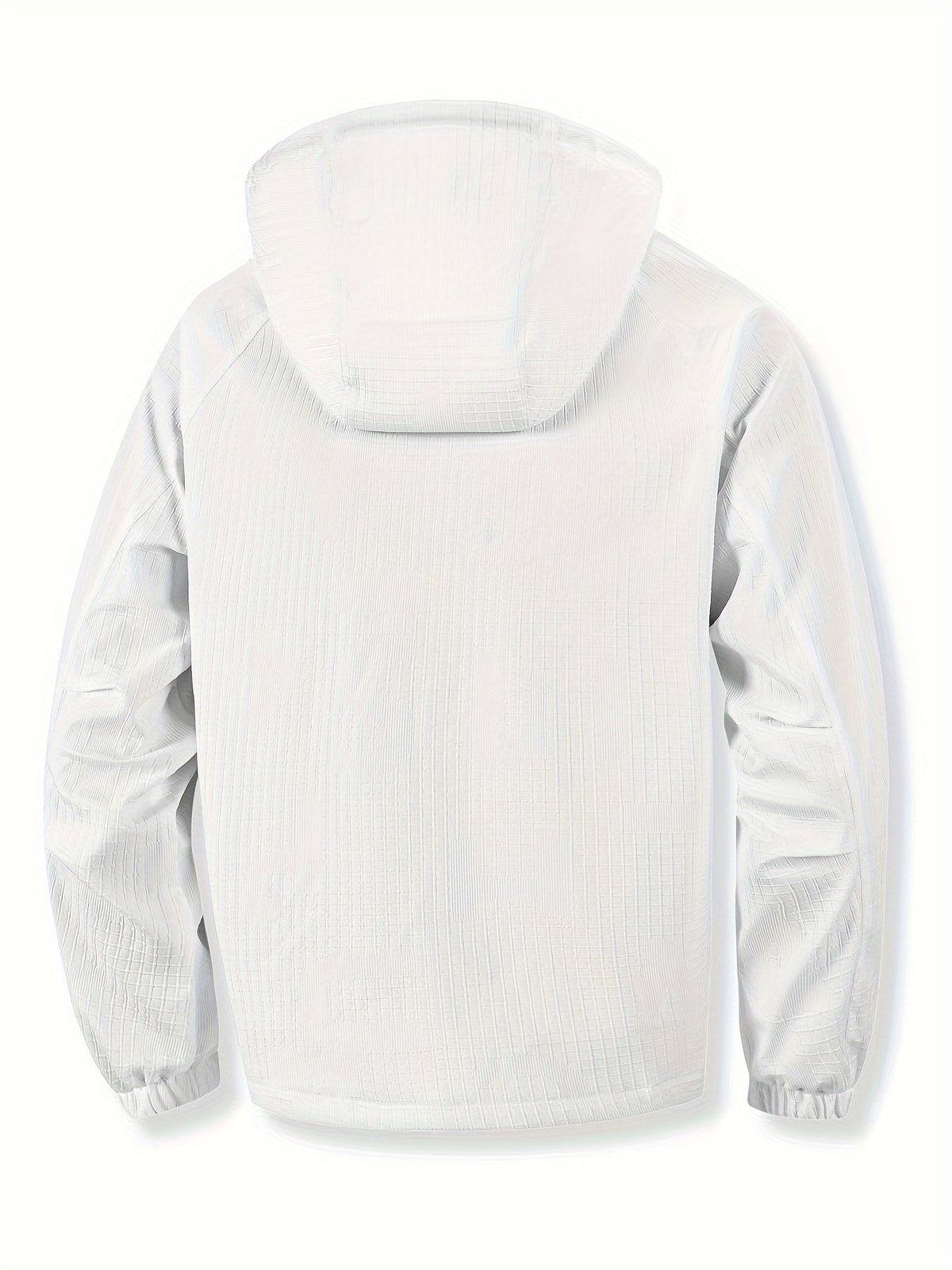 Unisex Anorak Jacke mit Kapuze und Reißverschlusstasche