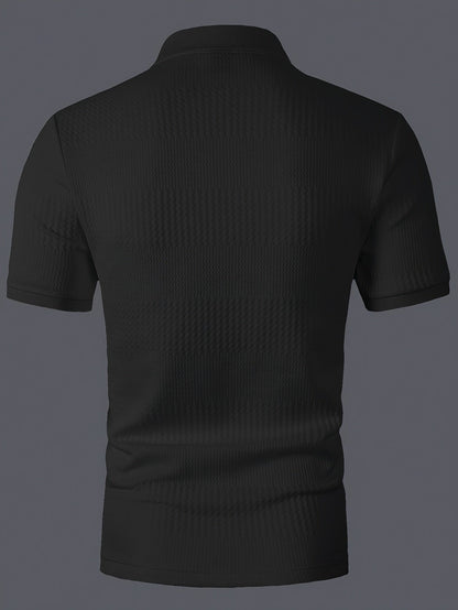 Herren Polohemd – Modernes Slim Fit Freizeitshirt mit Struktur für Alltag und Büro