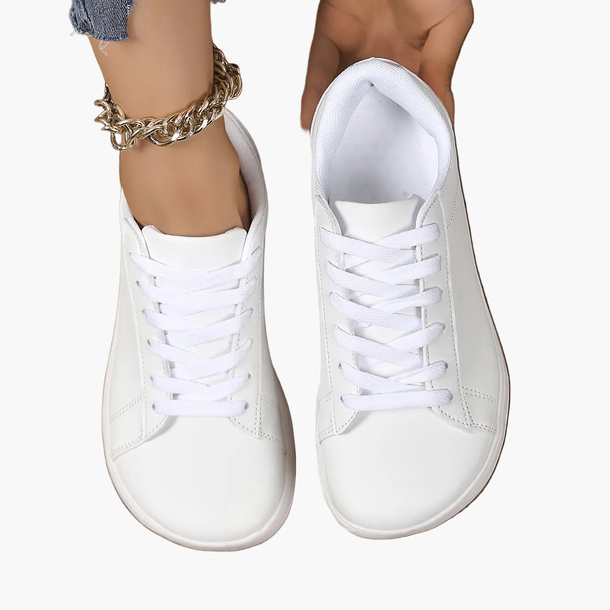 Damen Sneaker – Modische Freizeitschuhe mit Schnürung für Alltag und Freizeit