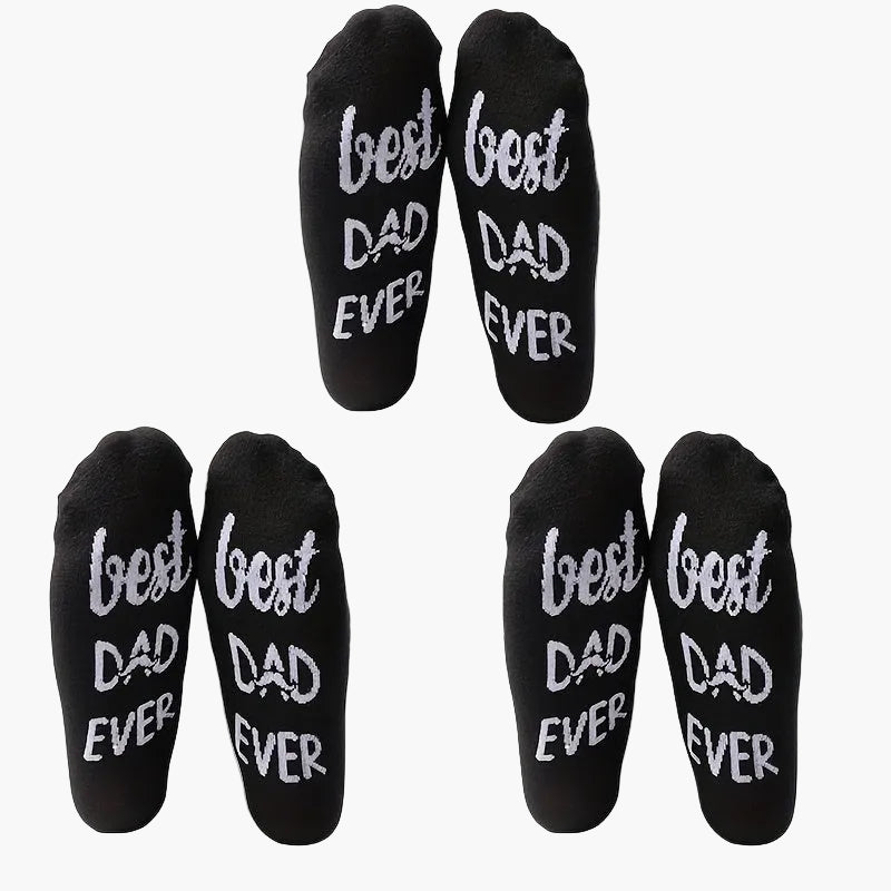 Herren Vatertag Socken – Lustige "Best Dad Ever" Statement-Socken Geschenkidee