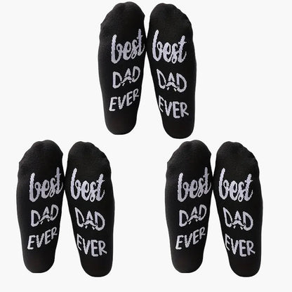 Herren Vatertag Socken – Lustige "Best Dad Ever" Statement-Socken Geschenkidee