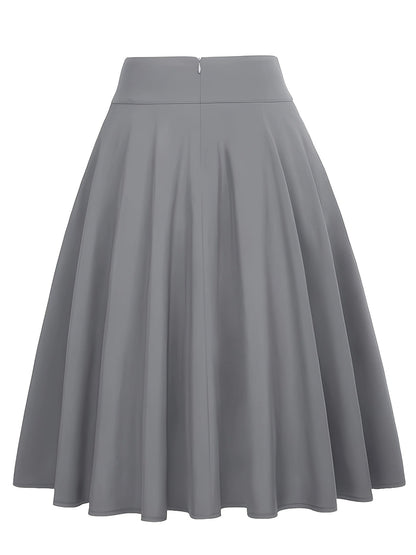 Damen A-Linien Rock mit Schleife – Eleganter ausgestellter Skaterrock für Alltag und besondere Anlässe