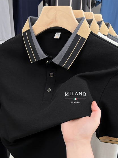 Herren Polohemd Milano Italia – Elegantes Freizeit-Poloshirt mit modernem Kragen