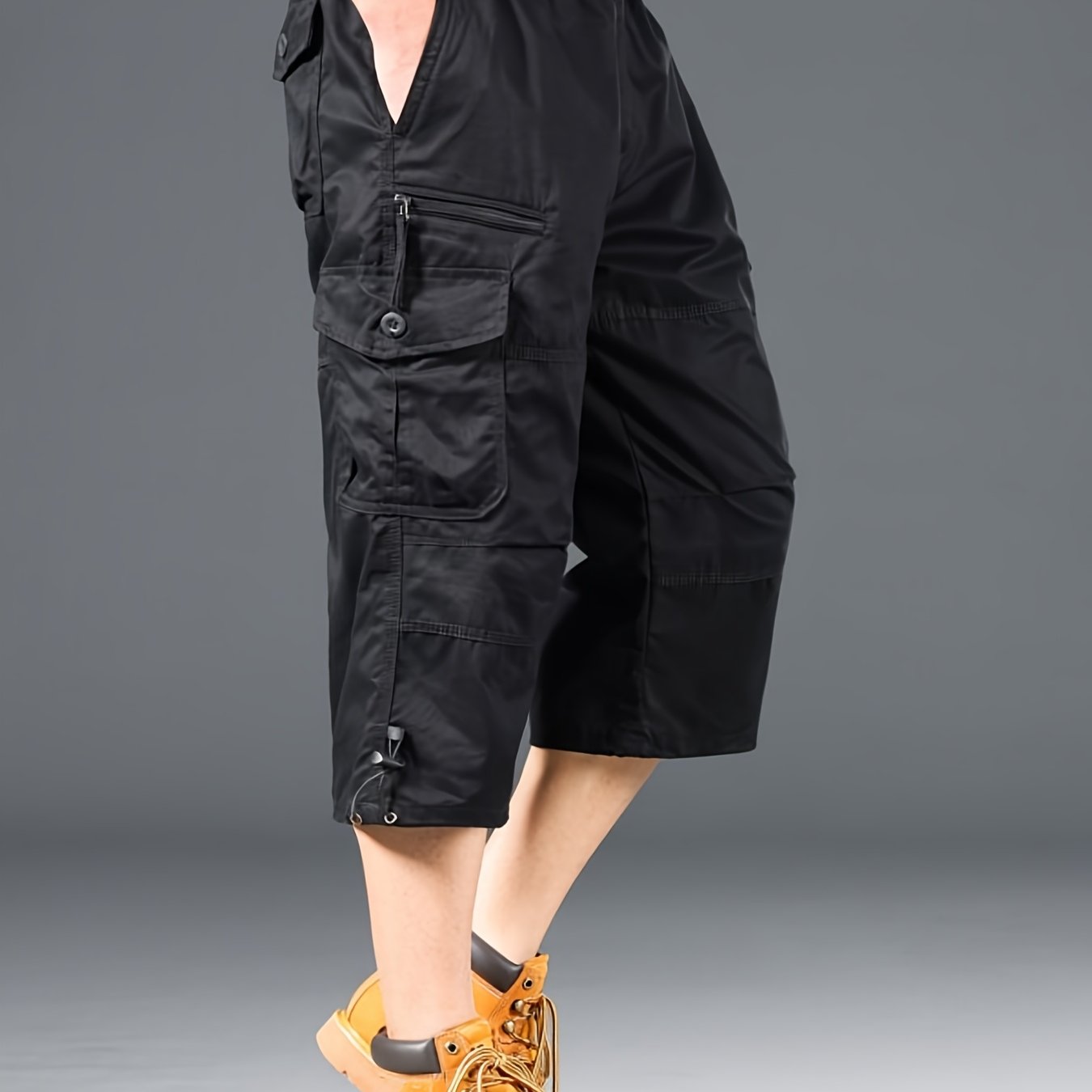 Herren Outdoor Cargo Shorts mit extra langem Schnitt und vielseitigen Taschen – Funktionale Freizeit-Bermuda