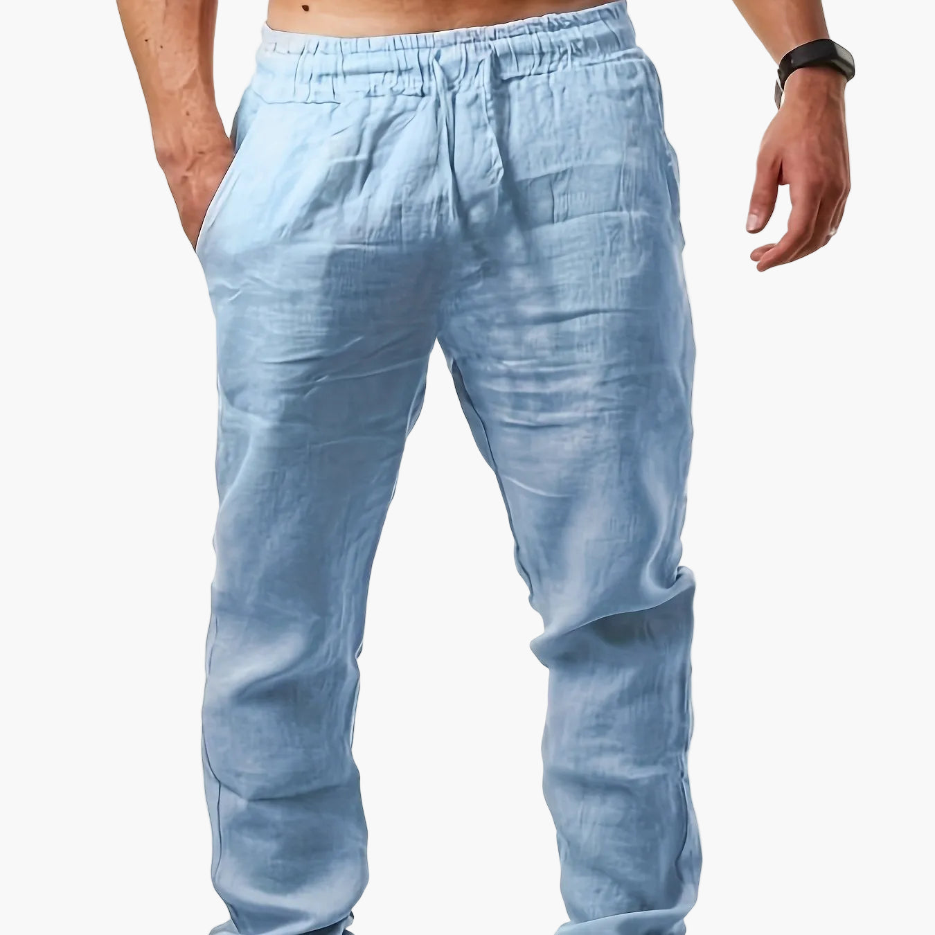 Herren Freizeithose mit Kordelzug – Leichte Sommerhose, Bequemer Schnitt, Perfekt für Alltag & Urlaub