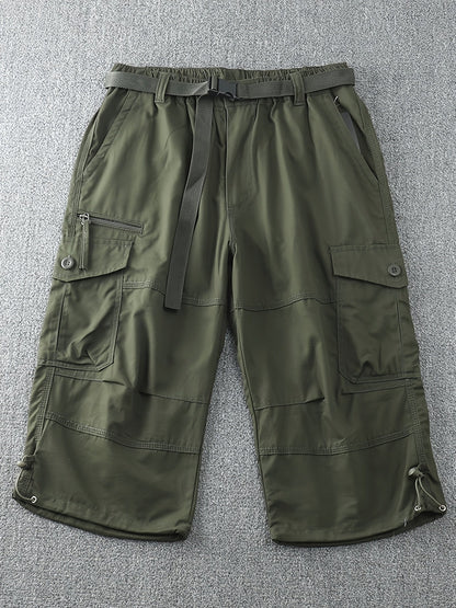 Herren Outdoor Cargo Shorts mit extra langem Schnitt und vielseitigen Taschen – Funktionale Freizeit-Bermuda