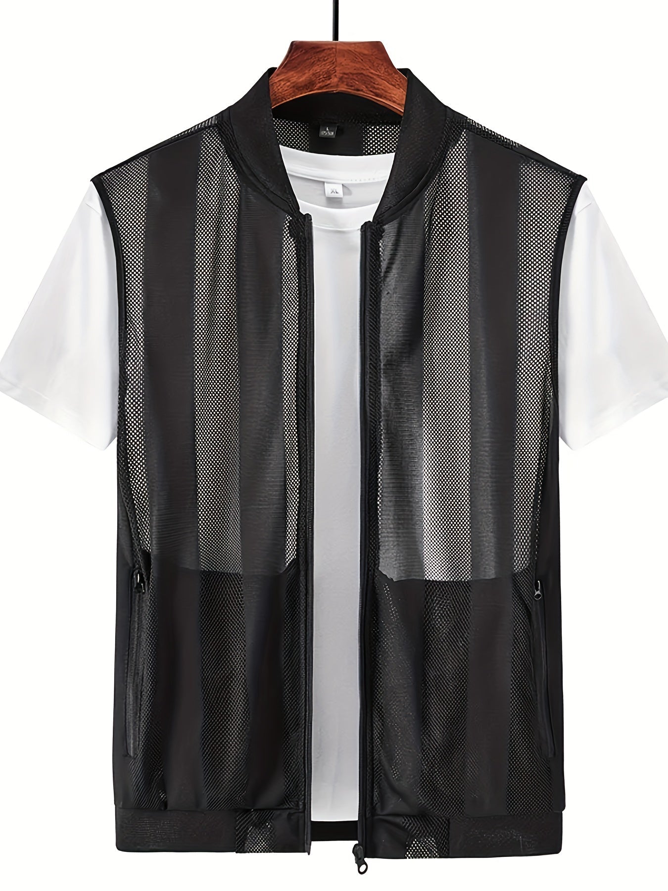 Herren Weste mit Reißverschluss für sportlichen Freizeit-Look