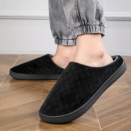 Unisex Hausschuhe Schwarz mit weichem Innenfutter