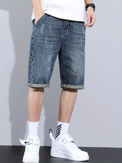 Herren Casual Jeans Shorts Regular Fit – Bequeme Freizeitshorts mit großen Taschen