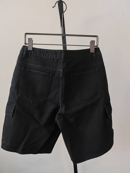 Herren Cargo Shorts im Vintage-Look – Lässige Denim-Shorts mit Taschen für Alltag und Freizeit
